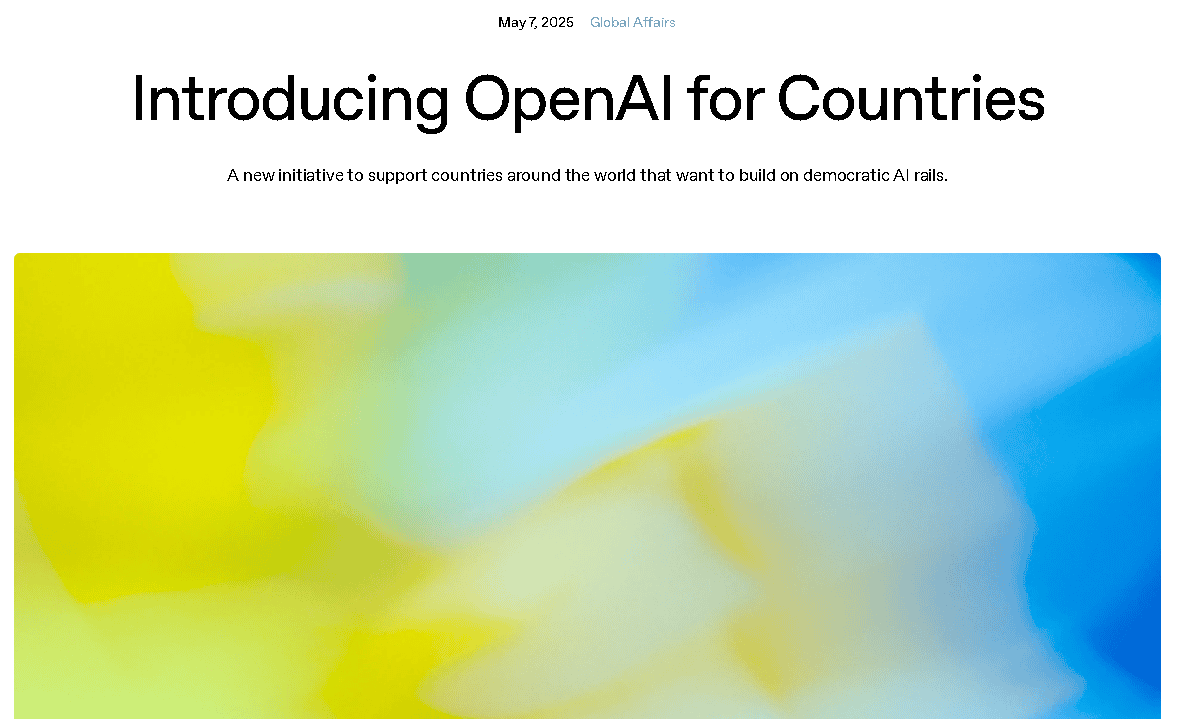 【匯金油整理】星際之門全球化,OpenAI公開5方向