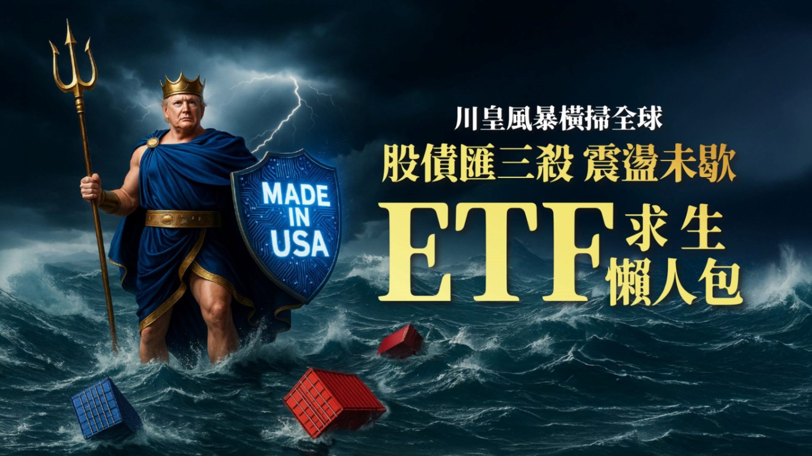 川皇關稅引爆ETF大怒神！股債匯三殺下該低接還是觀望？