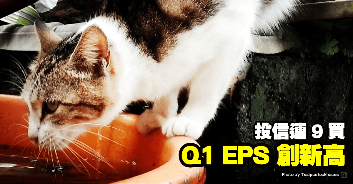 Q1 EPS 創新高,投信連 9 買