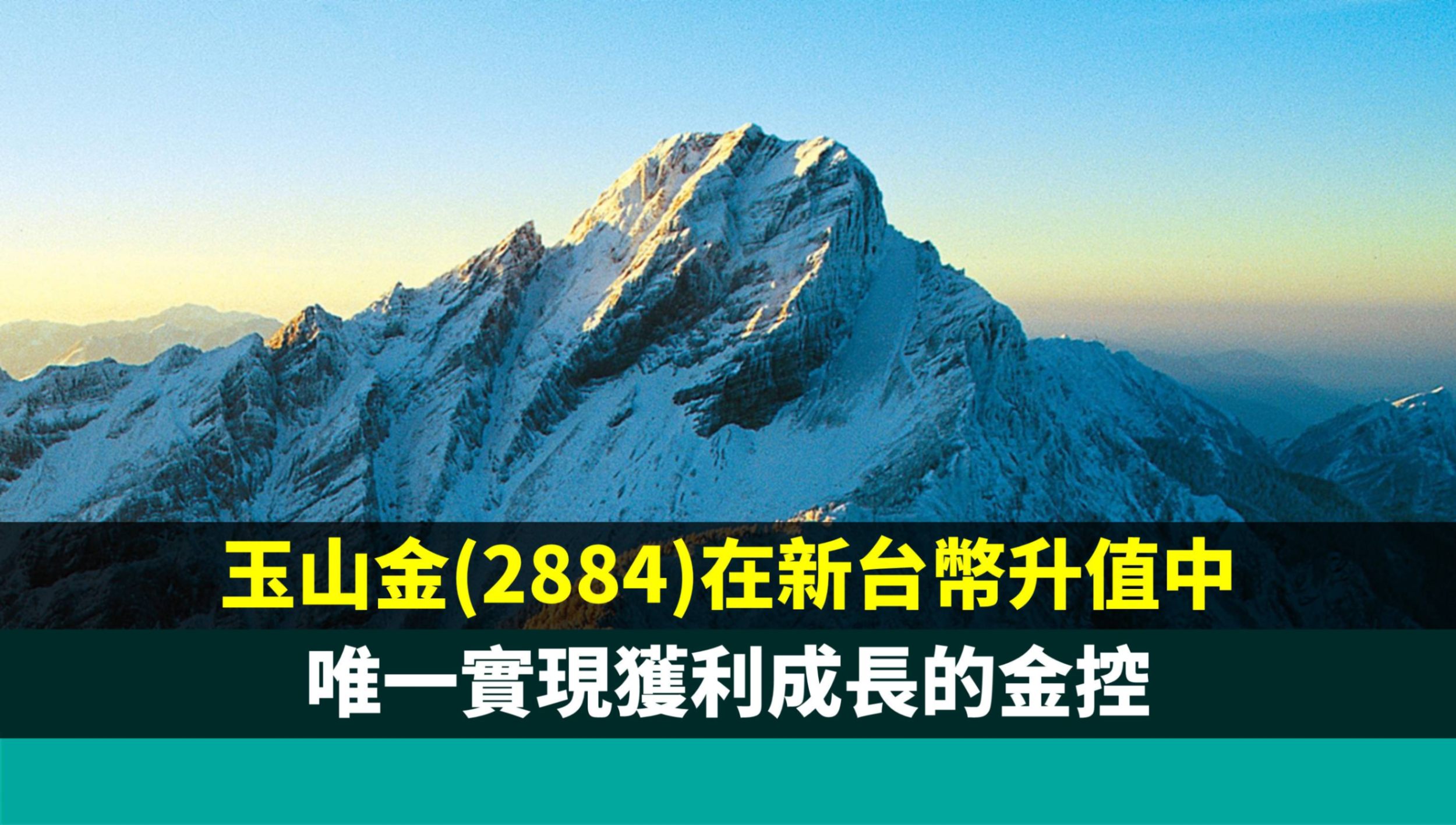 玉山金(2884)在新台幣升值中,唯一實現獲利成長的金控