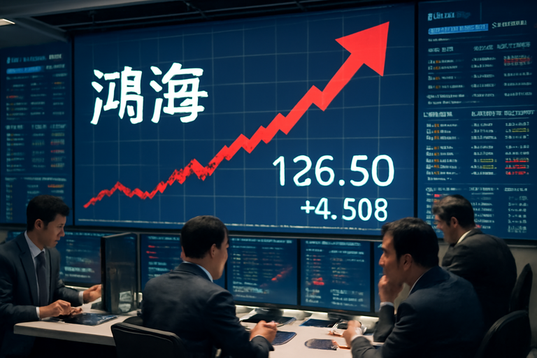 鴻海今日股價飆升,創下四個月新高,盤中一度達173元,影響大盤指數約31點