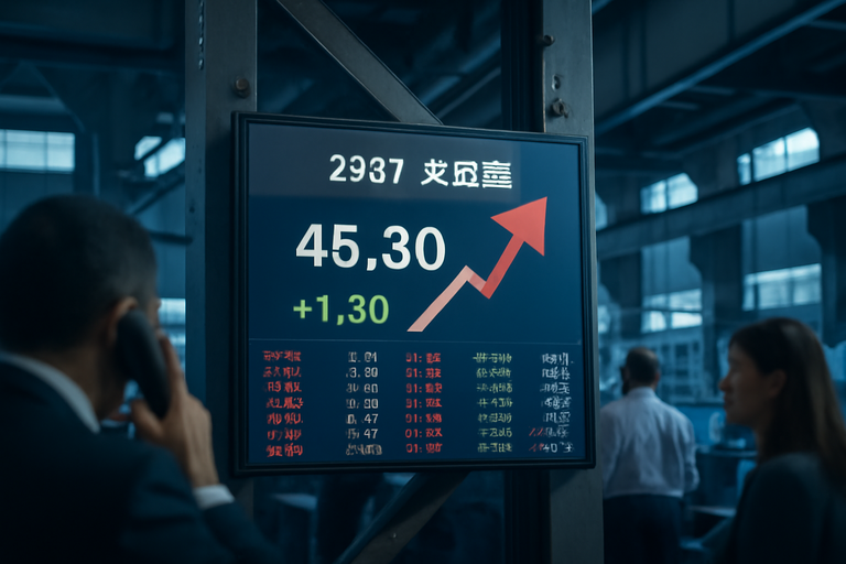 大成鋼宣布美國製造題材發威，股價強漲至38.25元
