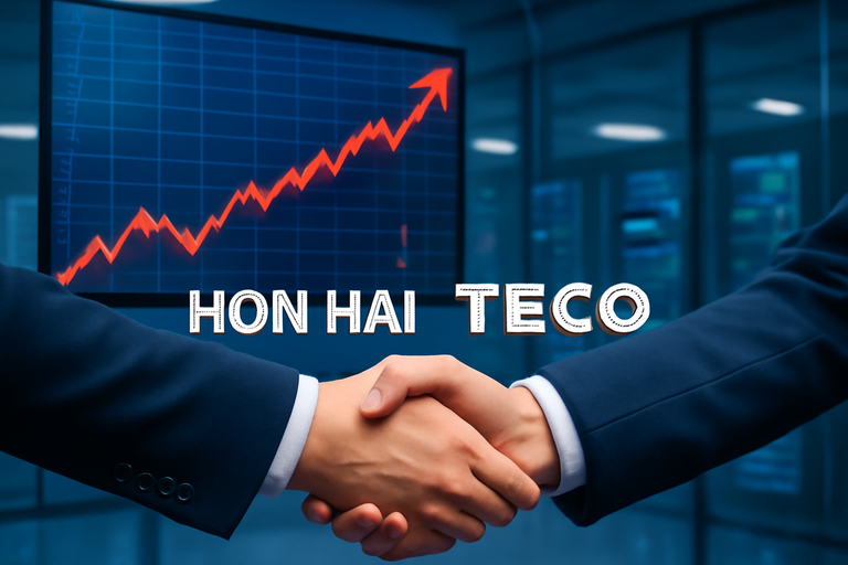 鴻海宣布與東元策略結盟,股價上漲逾3%