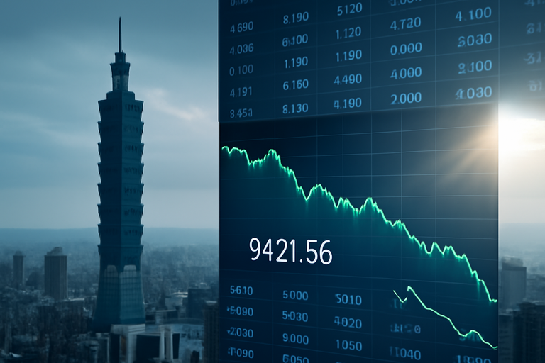 緯創股價下挫逾6％，近日台股指數波動劇烈