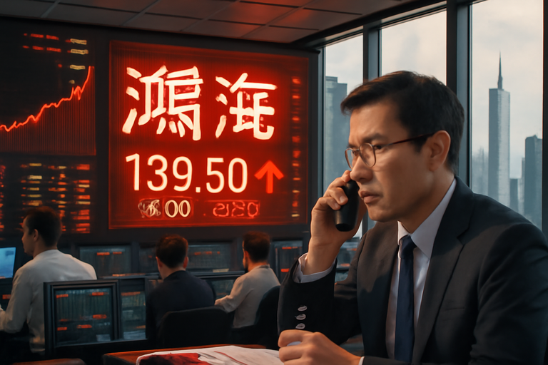 鴻海近日成交值超越台積電，股價突破200元