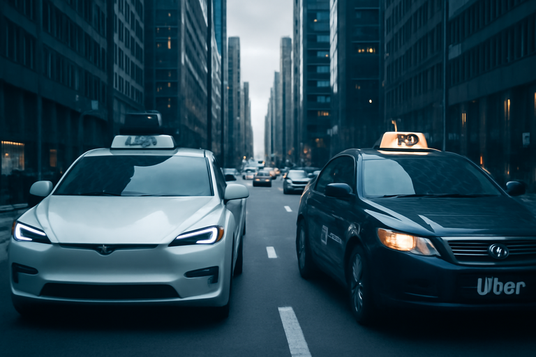 Uber面臨Tesla自駕計程車挑戰,價格優勢顯著