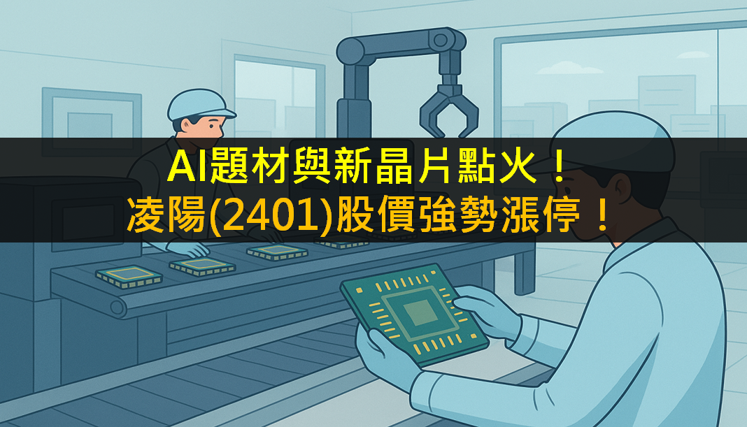 AI題材與新晶片點火！凌陽(2401)股價強勢漲停！