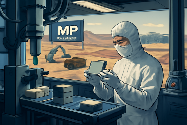 【美股動態】MPMaterials攜手美國國防部重塑稀土供應鏈