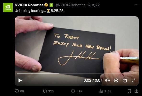 輝達機器人平台「Jetson Thor」量產在即，兩檔概念股起飛！