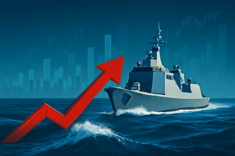 龍德造船近日股價大漲，承接中科院沱江艦訂單