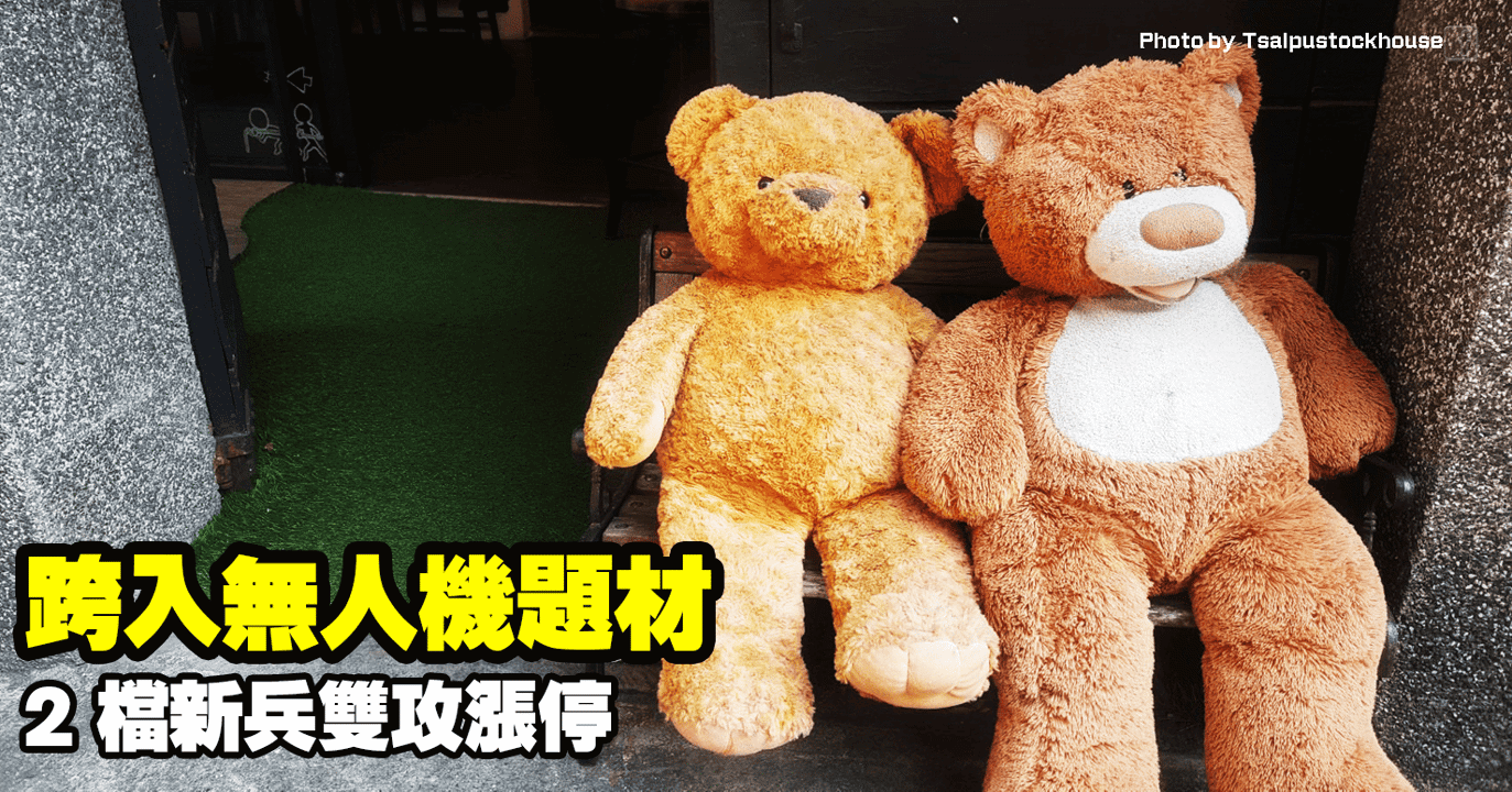 跨入無人機題材,2 檔新兵雙攻漲停