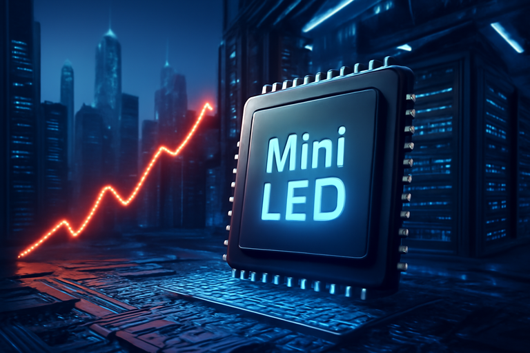 義隆宣布Mini LED顯示IC量產，股價跳空漲停
