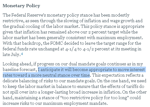 【匯金油整理】威廉姆斯：「關稅影響將持續到1H26。」