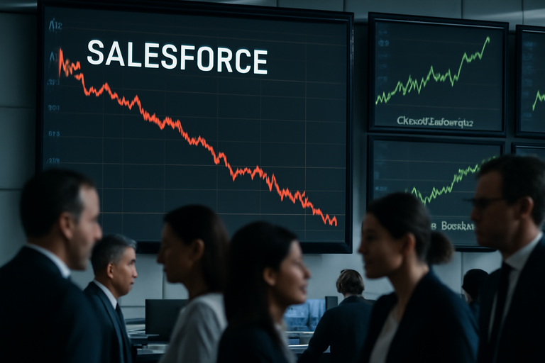 Salesforce財報預測不如預期,股價下滑
