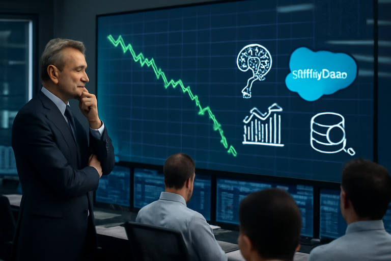 Salesforce財報後股價下跌，CEO稱指引「適度保守」