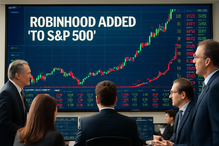 Robinhood進入S&P 500,股價大漲,機構投資推動成長