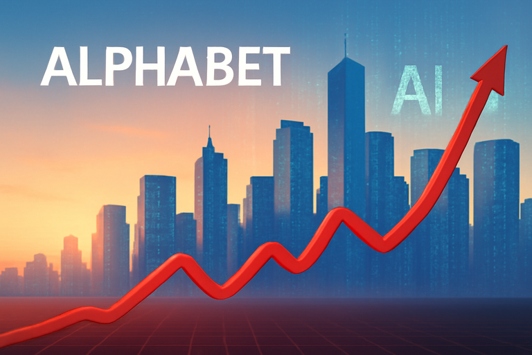 Alphabet股價大幅上漲，市值達2.8兆美元