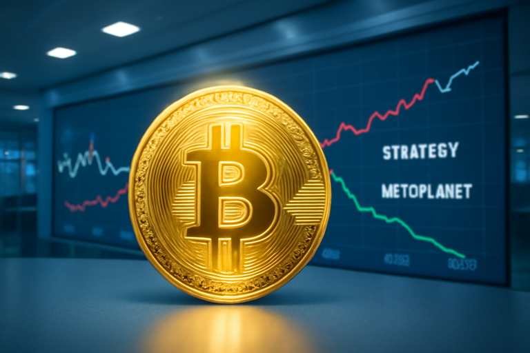 比特幣表現勝過相關股票，Strategy和Metaplanet股價下挫
