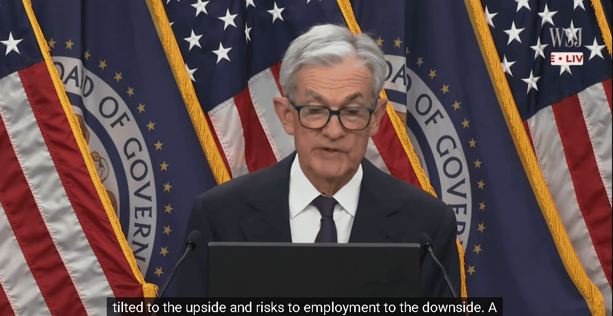 【匯金油整理】鮑爾：「本次可視為預防性降息。」