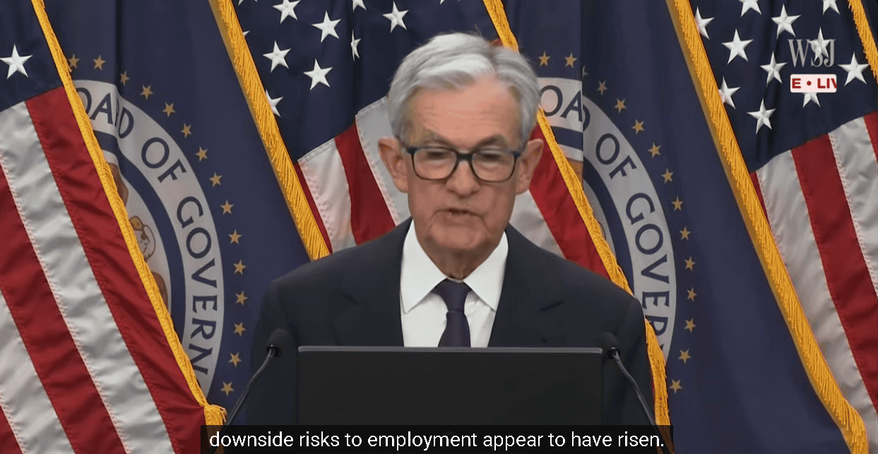 【匯金油整理】鮑爾：「本次可視為預防性降息。」