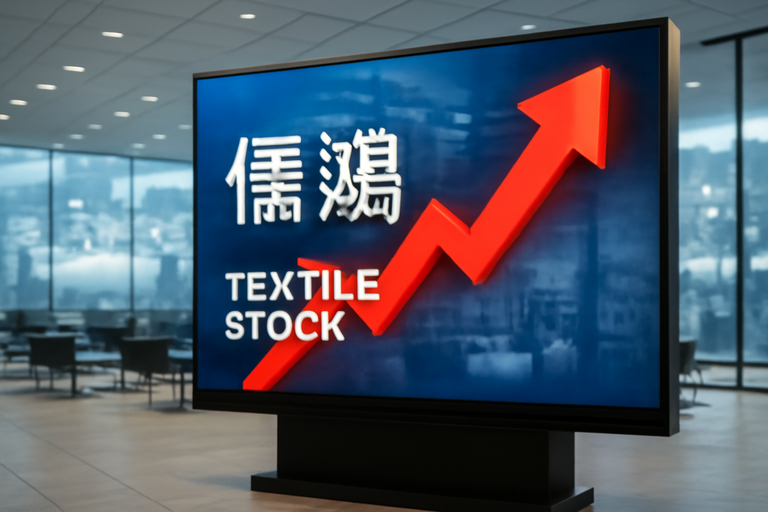儒鴻股價攀升，近日漲幅達5.7％，市場對未來展望樂觀