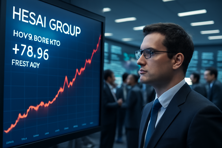 Hesai Group香港上市首日股價大漲，雙重上市緩解中美關係風險