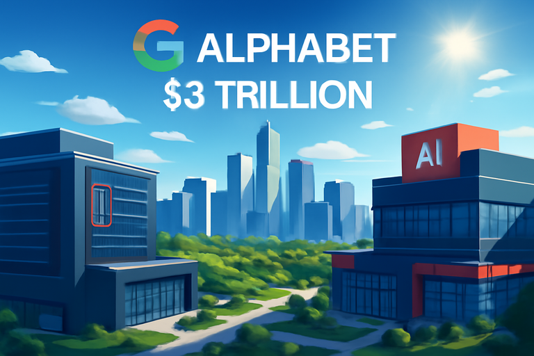 Alphabet市值突破3兆美元,進入科技巨頭行列