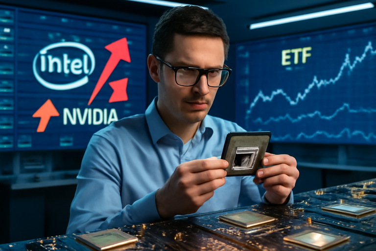 Intel與輝達合作，股價飆升引發ETF市場震盪