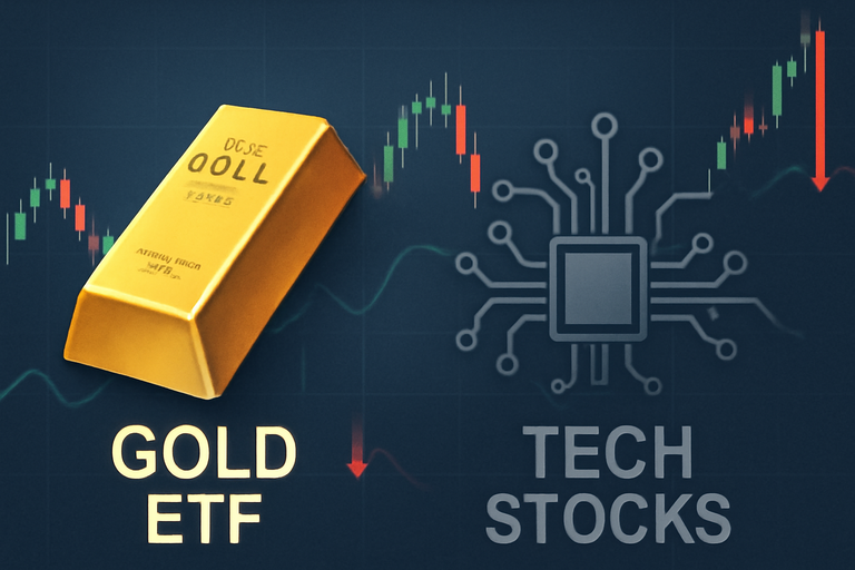 美股ETF資金流向分析：黃金ETF吸引資金流入，科技類股資金外流
