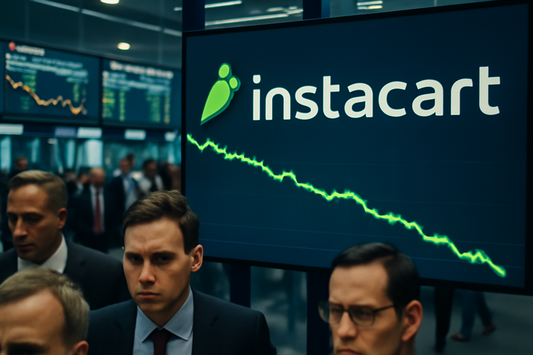 Instacart面臨競爭壓力,股價持續下滑