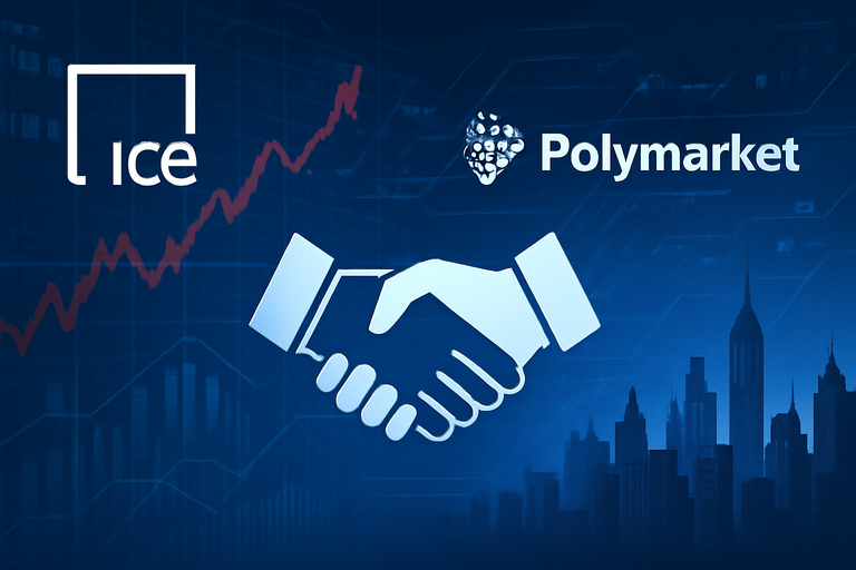 洲際交易所投資2億美元於Polymarket，股價上漲