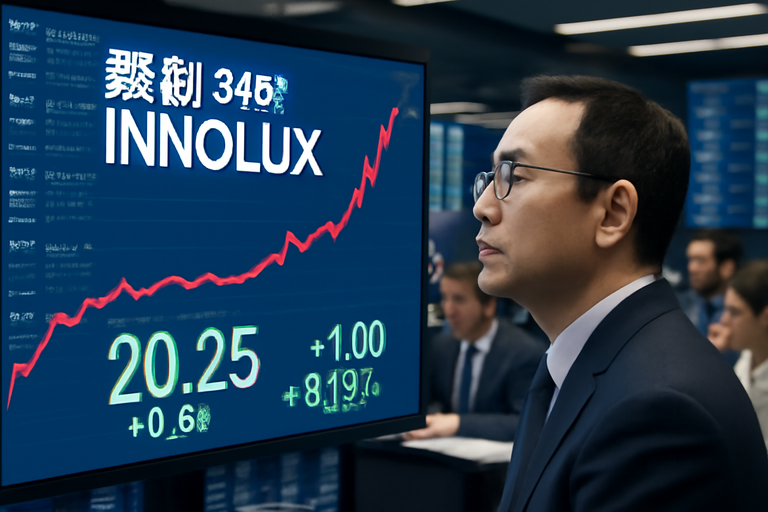 群創成為外資買超冠軍，單日買超26,133張