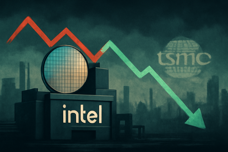 Intel股價下滑，因HSBC下調評級認為重估不可持續