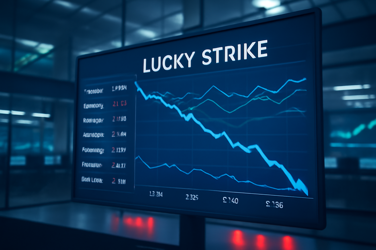 Lucky Strike股價下跌，市場壓力加劇