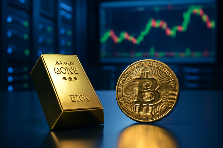 美股十月波動，黃金與比特幣成避險新寵