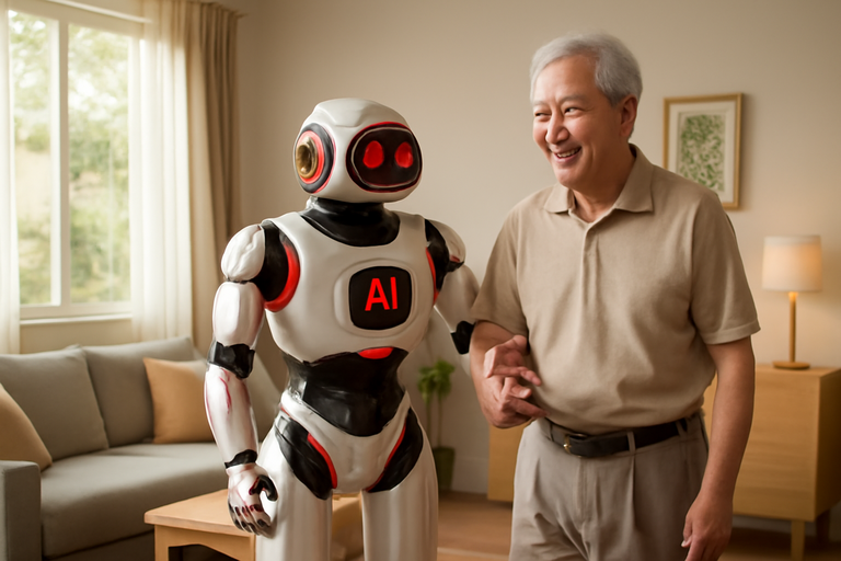 橘子近日宣布推出居家照護AI機器人，開創長照新紀元