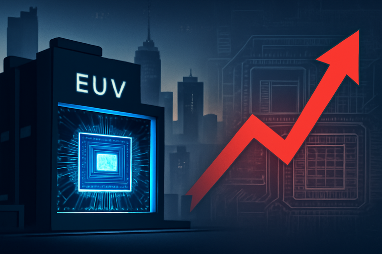 ASML訂單超預期,EUV技術拓展市場,股價上揚