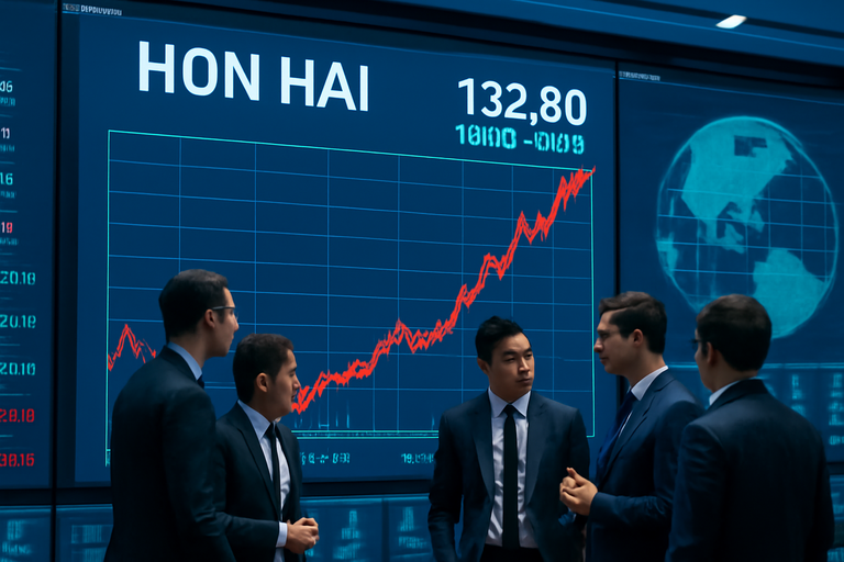 鴻海近日逆勢上漲，外資買超12,771張