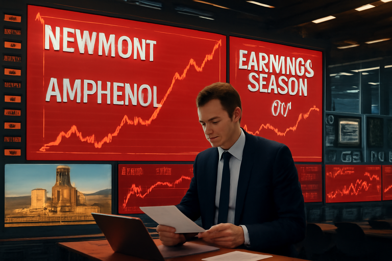 第三季財報季迎來強勢開局,金礦公司Newmont和AI硬體供應商Amphenol備受關注