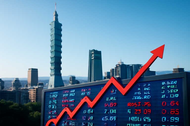 台積電股價強勢上揚,激勵台股創歷史新高