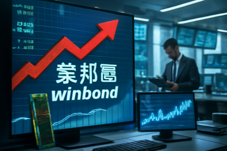 華邦電股價近日創下20年新高,盤中觸及48元