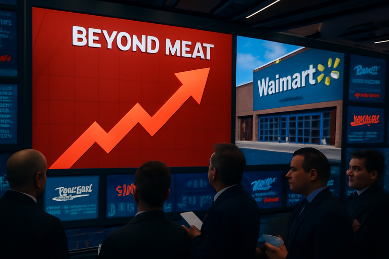 植物肉公司Beyond Meat(BYND)股價飆升,因沃爾瑪合作推動銷售