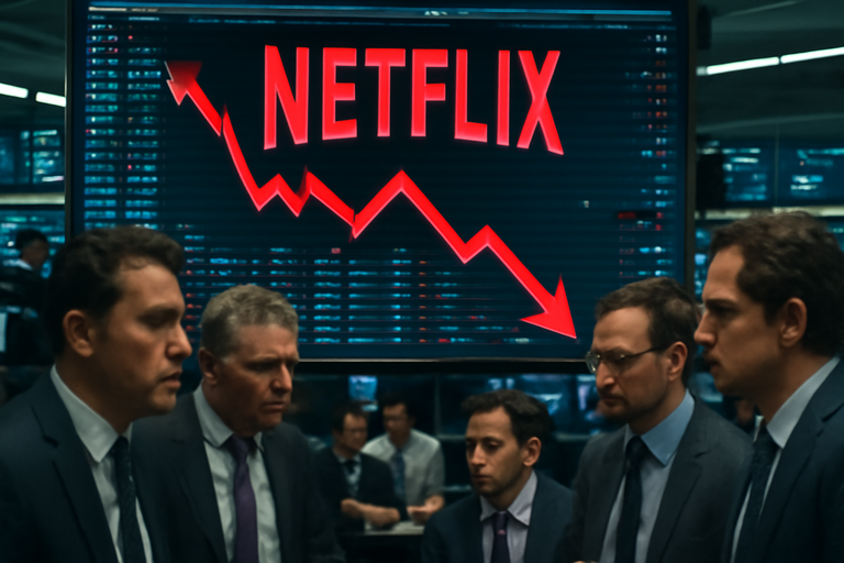 Netflix第三季財報不如預期,股價大跌逾10%