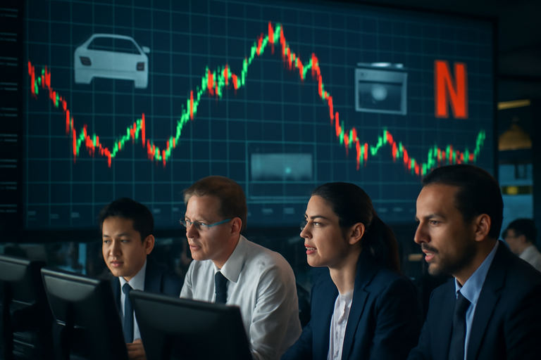 近期財報季進入高潮，特斯拉(TSLA)、Netflix(NFLX)、通用汽車(GM)和福特汽車(F)等公司本週陸續公布財報。