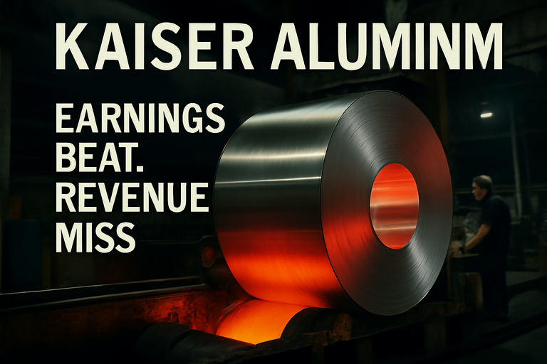 Kaiser Aluminum財報亮眼，EPS超預期但營收略低