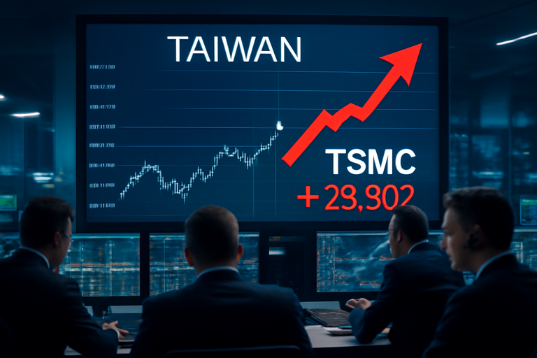 台積電最新股價表現，開盤上漲50元至1,500元