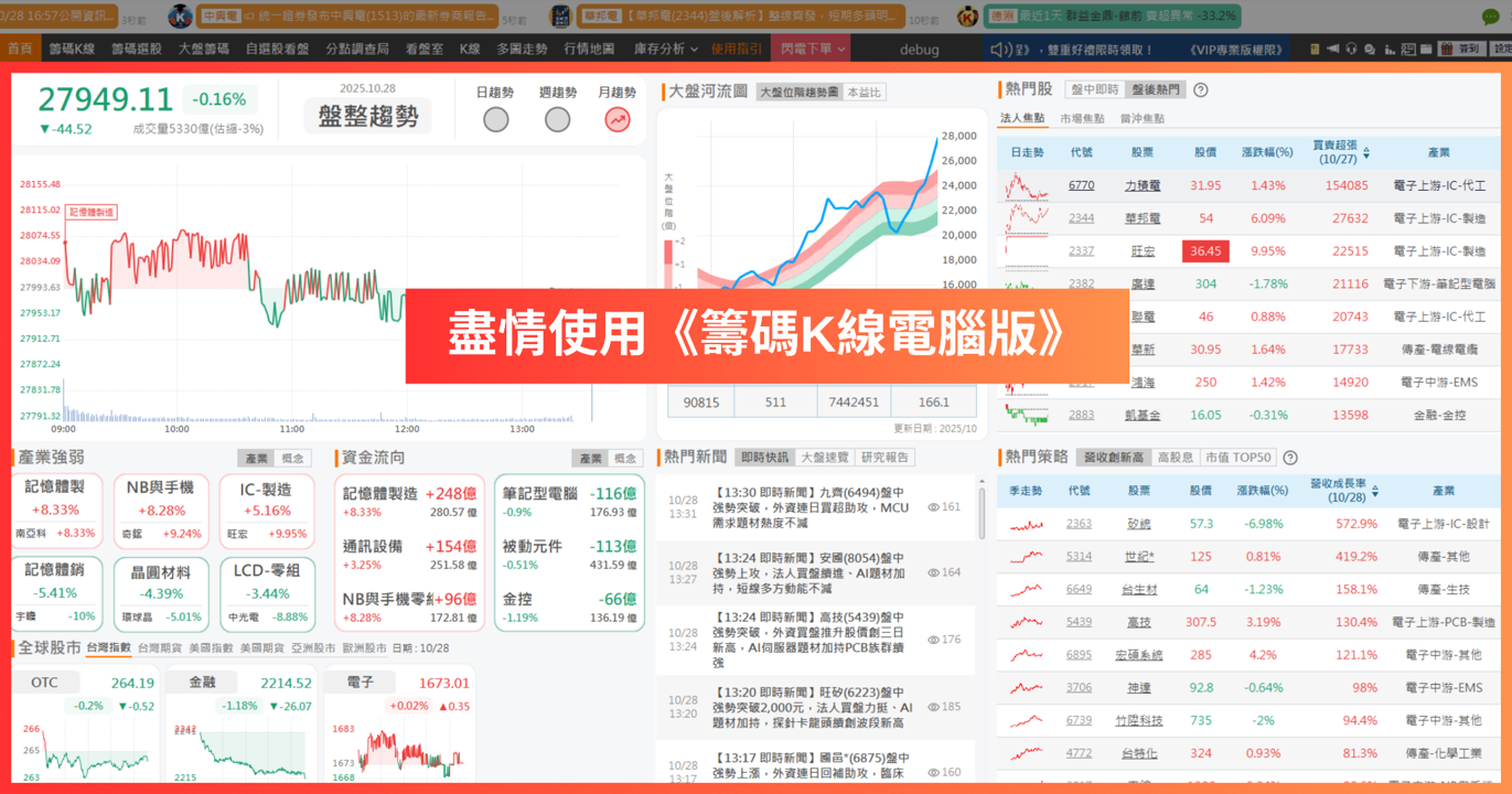 【籌碼K線 電腦版】新手投資人必看,完整安裝教學手冊!