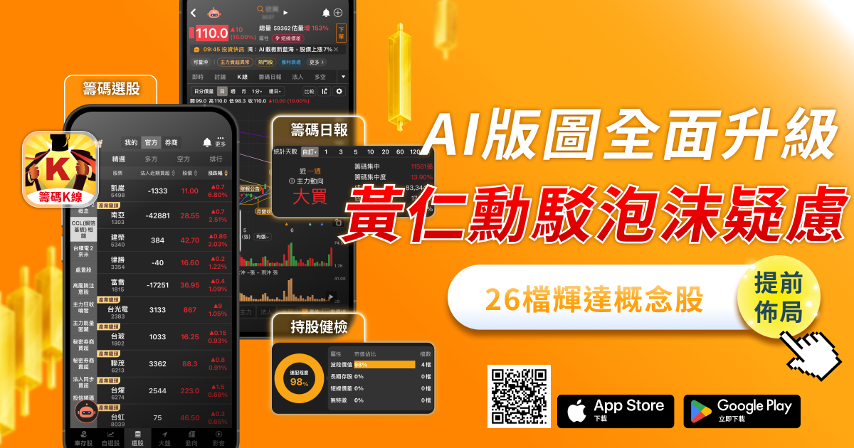 黃仁勳駁AI泡沫論!「26檔」喜迎GTC行情?