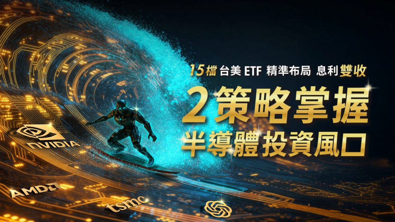 15檔台美半導體ETF 穩定配息×高成長 精準布局掌握AI投資風口！