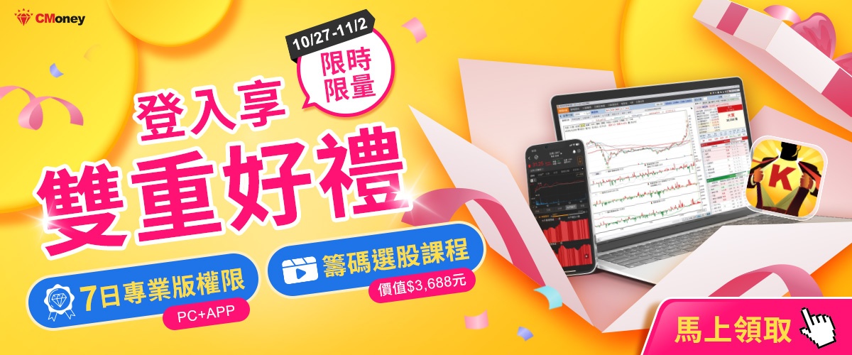 【限時免費領】登入即享「雙重好禮」,帶你布局年底行情!